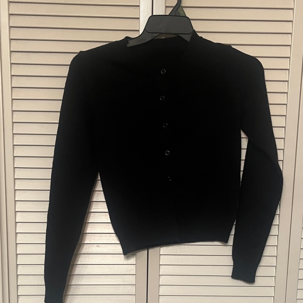 SHEIN Elegant Black Knit Cardigan